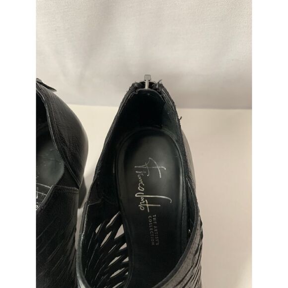 Franco Sarto Black Peep toe booties - Picture 6 of 13
